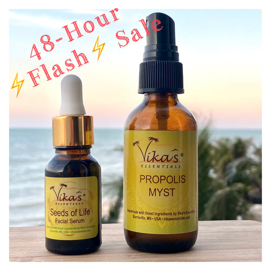 48-Hour ⚡Flash⚡ Sale: 15% off “Seeds of Life” Serum and Propolis Myst!