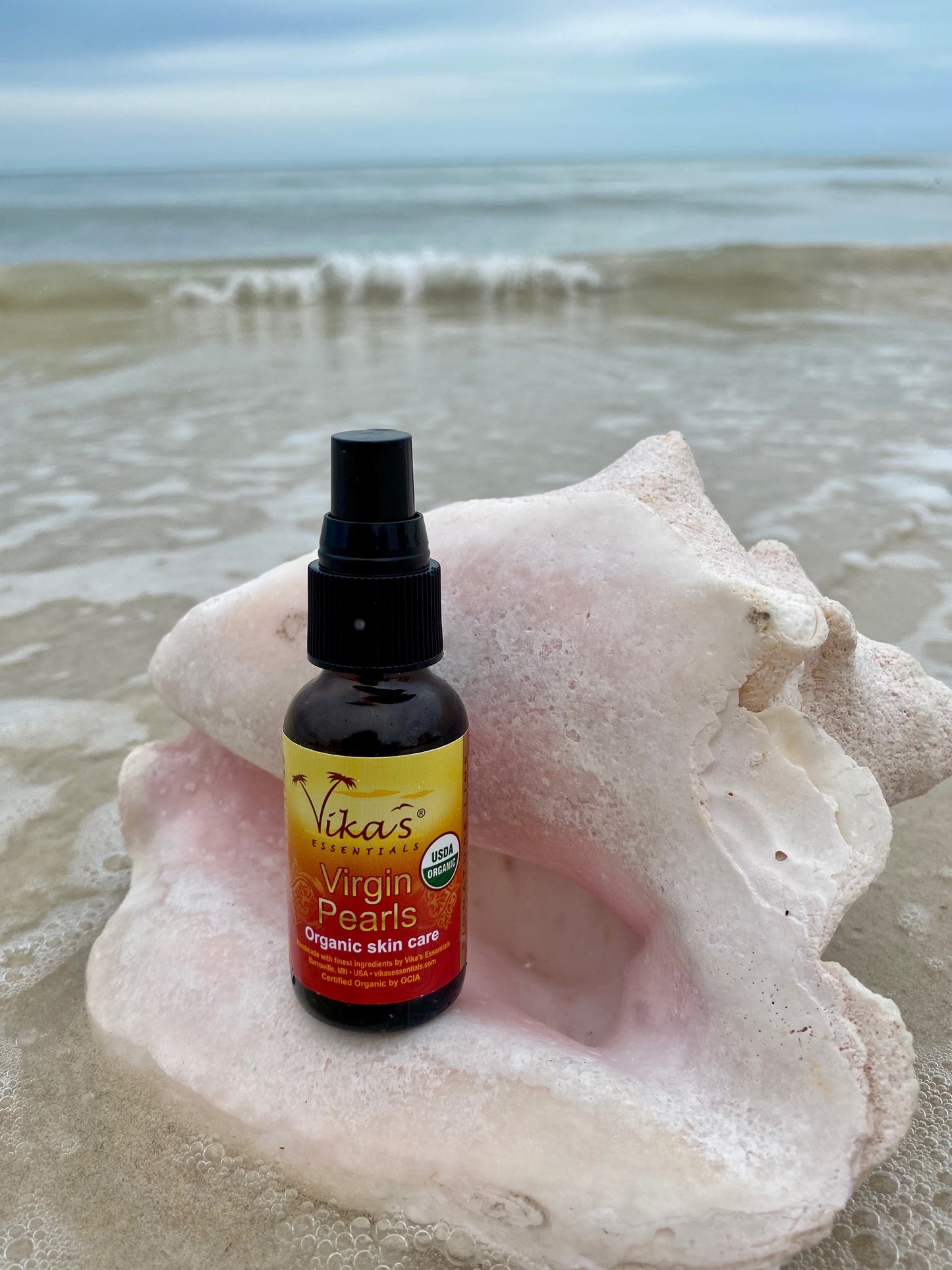 Virgin Pearls Facial Serum - USDA Certified Organic