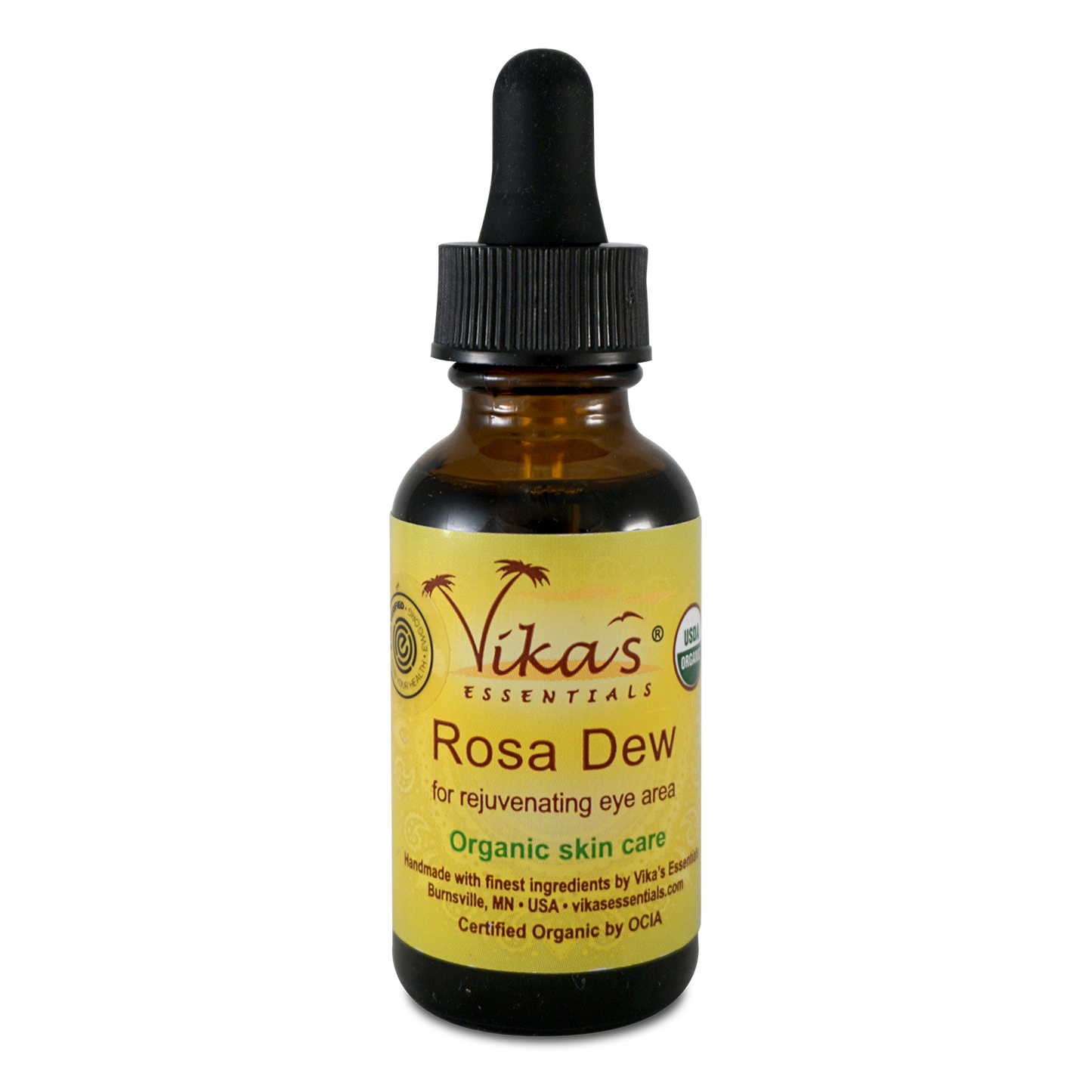 Rosa Dew Eye Serum - USDA Certified Organic and EWG Verified™