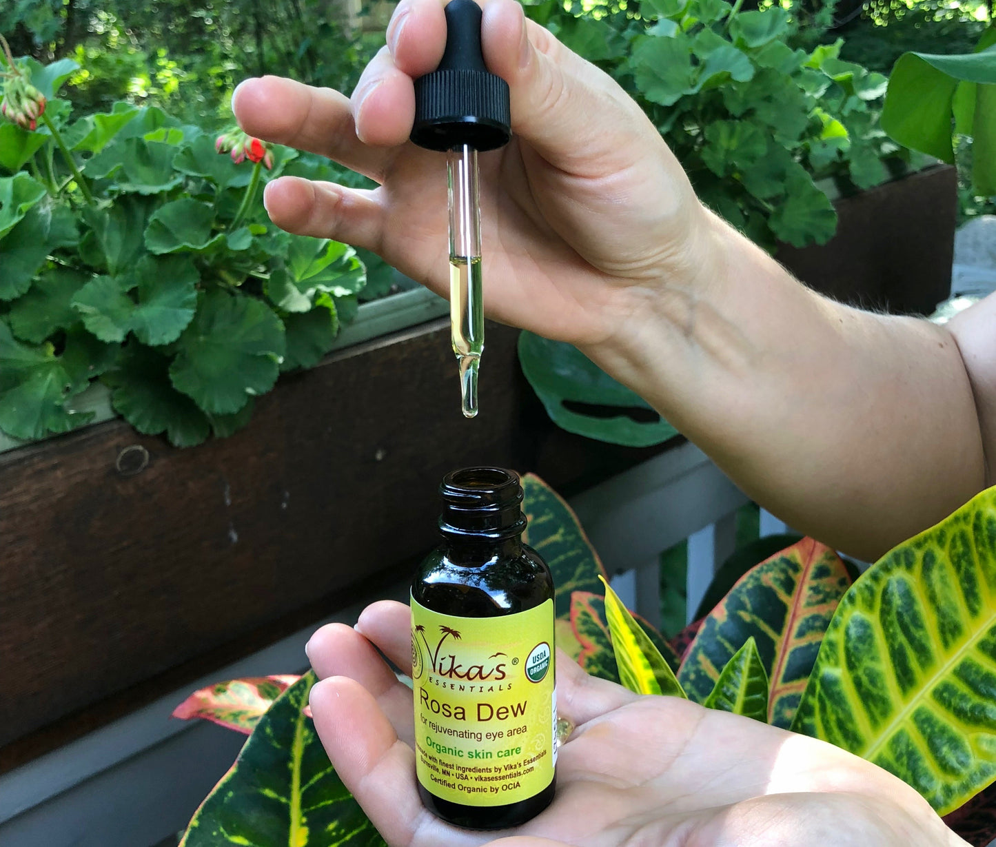 Rosa Dew Eye Serum - USDA Certified Organic and EWG Verified™