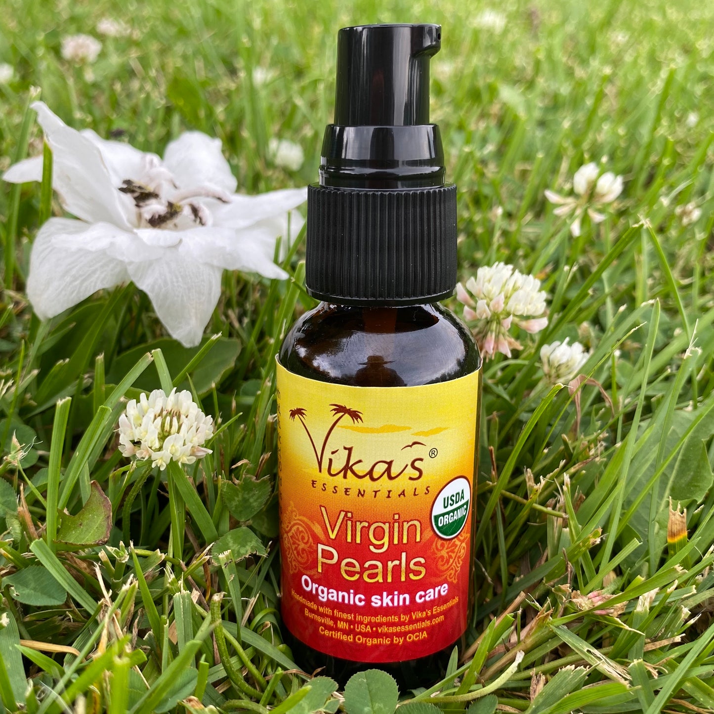 Virgin Pearls Facial Serum - USDA Certified Organic