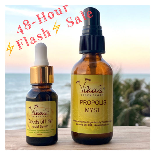 48-Hour ⚡Flash⚡ Sale: 15% off  “Seeds of Life” Serum and Propolis Myst!