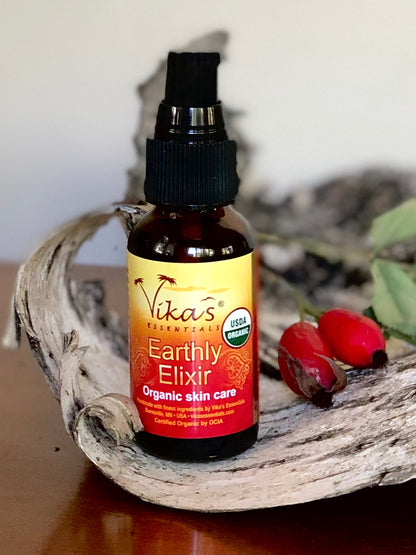 Earthly Elixir. Facial Serum - USDA Certified Organic