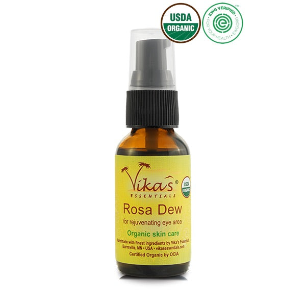 Rosa Dew Eye Serum - USDA Certified Organic and EWG Verified™